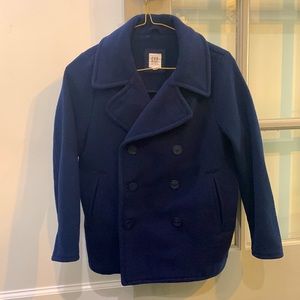 GAP Boys Wool Peacoat Navy, Size M